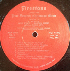 Jack Jones • Roberta Peters • Die Wiener Sängerknaben With Irwin Kostal Conducting Firestone Orchestra And Chorus, The - Firestone Presents Your Favorite Christmas Music Volume 6 (Vinyl)