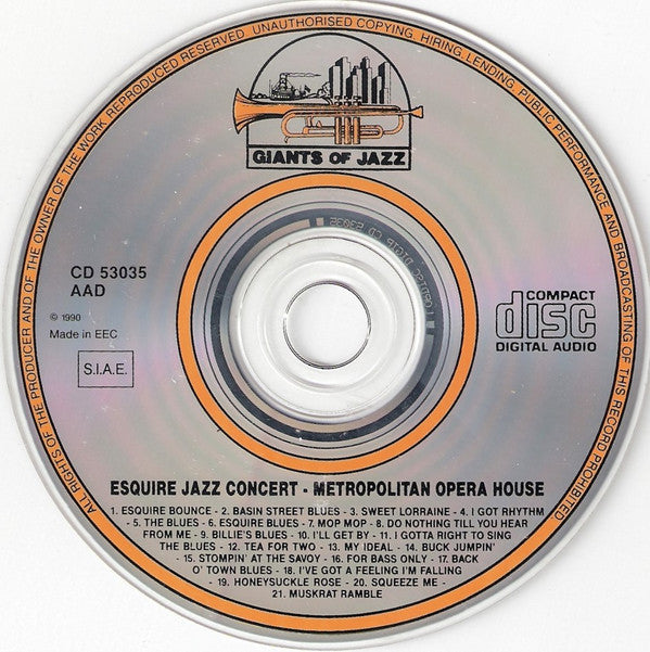 Esquire All Stars - Esquire Jazz Concert (CD) Image
