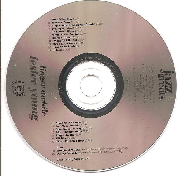 Lester Young - Linger Awhile (CD)