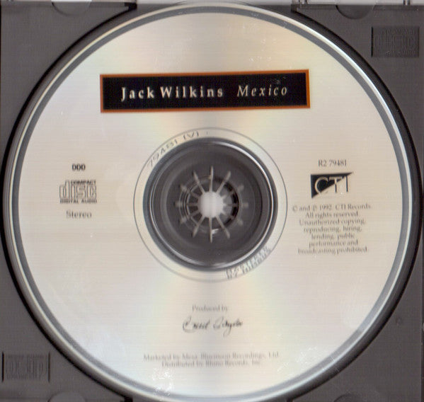 Jack Wilkins - Mexico (CD) Image