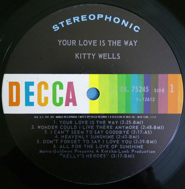 Kitty Wells - Your Love Is The Way (Vinyl) Image