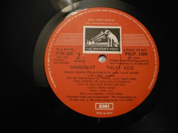 Talat Aziz - Saughaat (Vinyl) (2)