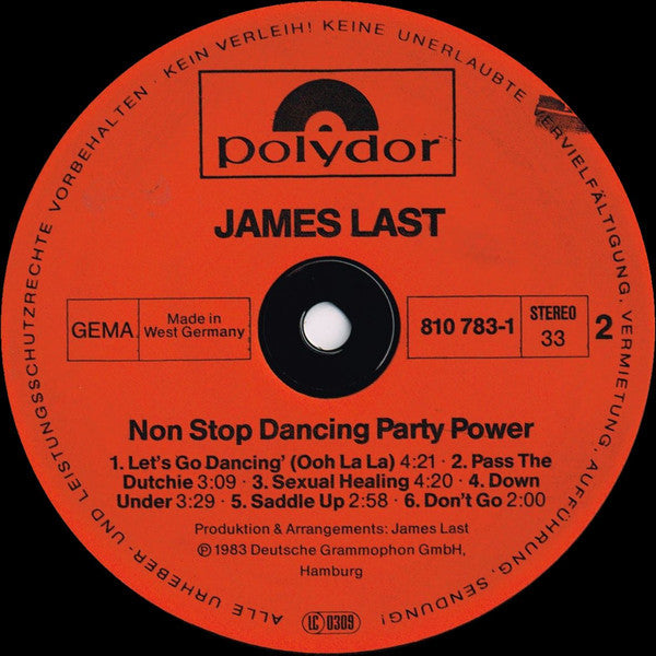 James Last - Non Stop Dancing '83 Party Power (Vinyl) Image