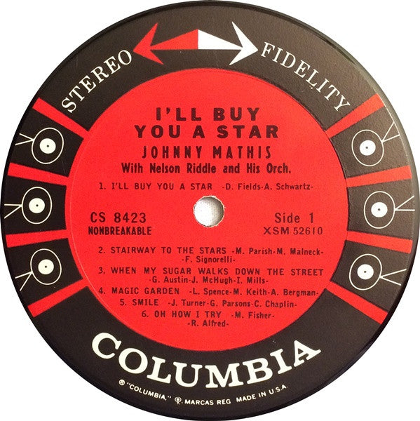 Johnny Mathis With Nelson Riddle And His Orchestra - I'll Buy You A Star (Vinyl) Image