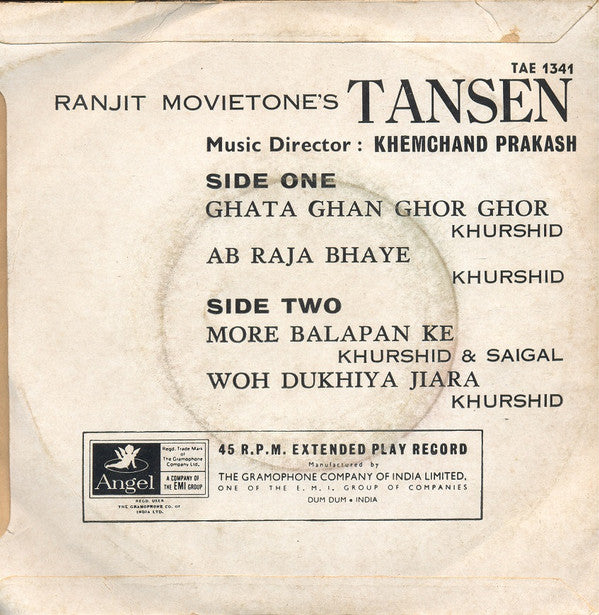 Khemchand Prakash - Tansen (45-RPM)