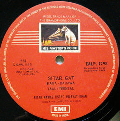 Vilayat Khan - Sitar-Nawaz (Vinyl) Image