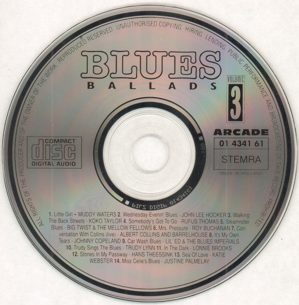 Various - Blues Ballads Volume 3 (CD) Image