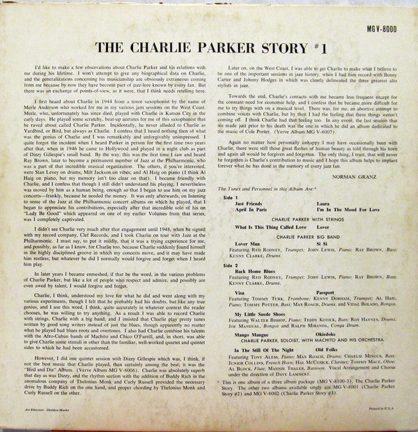 Charlie Parker - The Charlie Parker Story #1 (Vinyl) Image