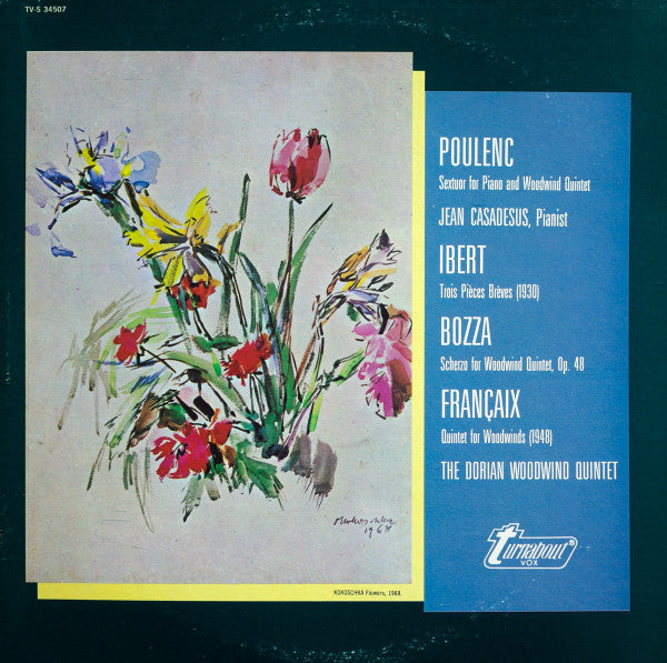 Francis Poulenc / Jacques Ibert / EugÃ¨ne Bozza / Jean FranÃ§aix, Jean Casadesus / Dorian Quintet - Sextuor / 3 PiÃ¨ces / Scherzo / Quintet (Vinyl) Image