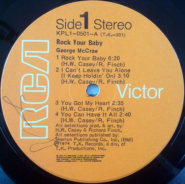George McCrae - Rock Your Baby (Vinyl) Image