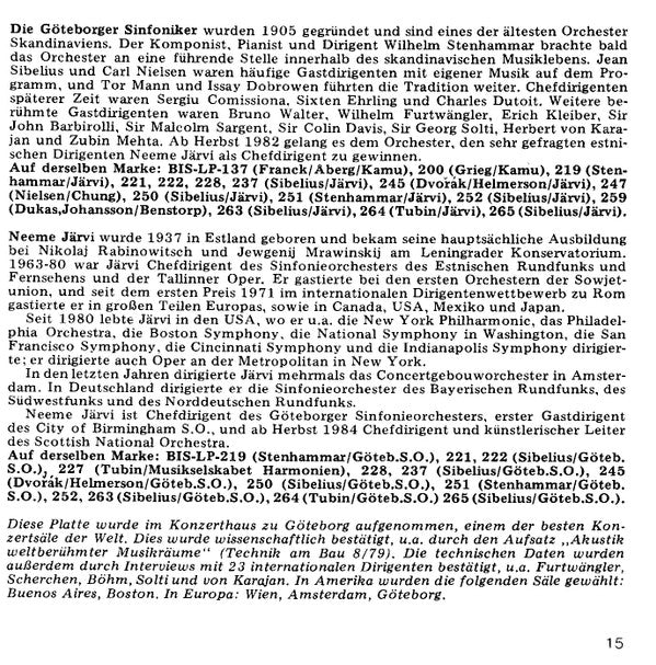 Jean Sibelius, GÃ¶teborgs Symfoniker / Neeme JÃ¤rvi - Symphony Nr. 1 E Minor Op. 39 / Finlandia Op. 26:7 (CD) Image