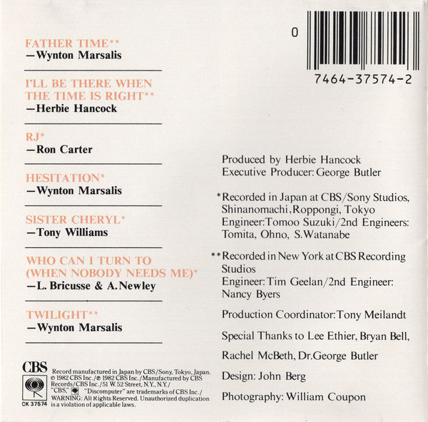 Wynton Marsalis - Wynton Marsalis (CD) Image