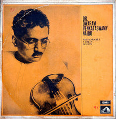 Dwaram Venkataswamy Naidu - Memorable Violin Solos (Vinyl)
