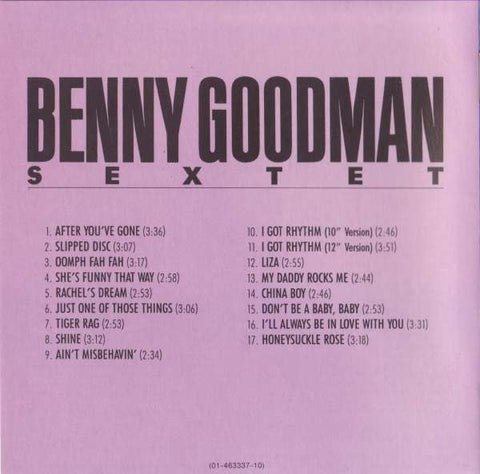 Benny Goodman Sextet - Slipped Disc, 1945-1946 (CD) Image