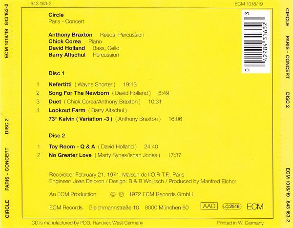 Circle (5) - Paris-Concert (CD) (2 CD) Image