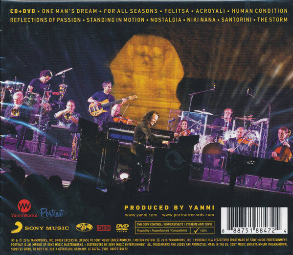 Yanni (2) - The Dream Concert: Live From The Great Pyramids Of Egypt (CD) (2)