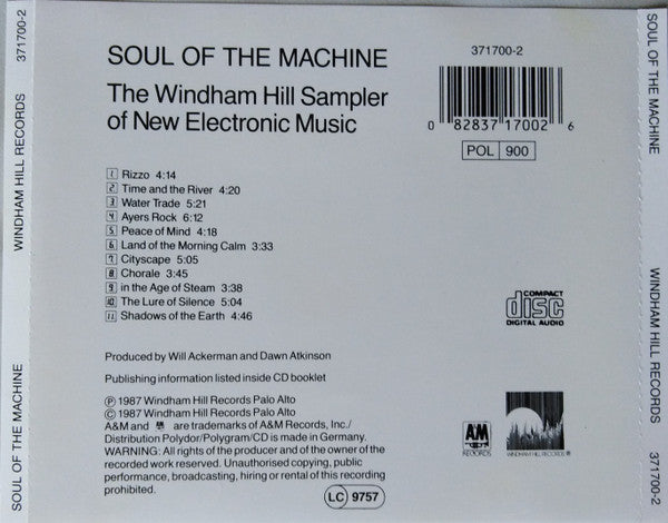 Various - Soul Of The Machine - The Windham Hill Sampler Of New Electronic Music (CD) Image