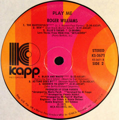 Roger Williams (2) - Play Me - Love Theme From "Lady Sings The Blues" (Vinyl) Image