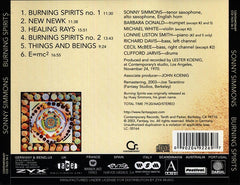 Sonny Simmons - Burning Spirits (CD) Image