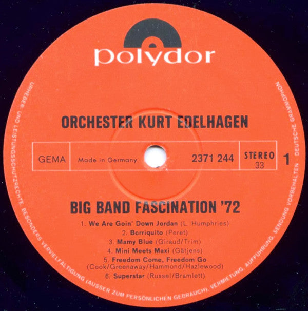 Orchester Kurt Edelhagen - Big Band Fascination '72 (Vinyl) Image