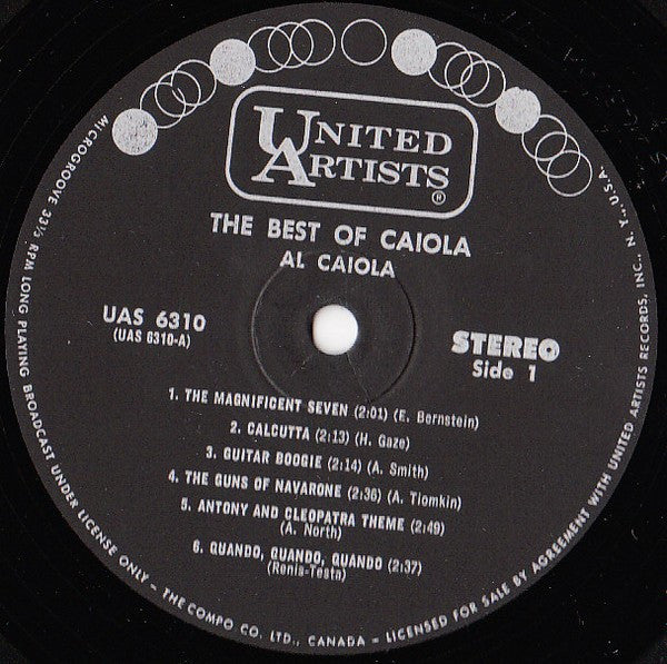 Al Caiola - The Best Of Al Caiola (Vinyl) Image