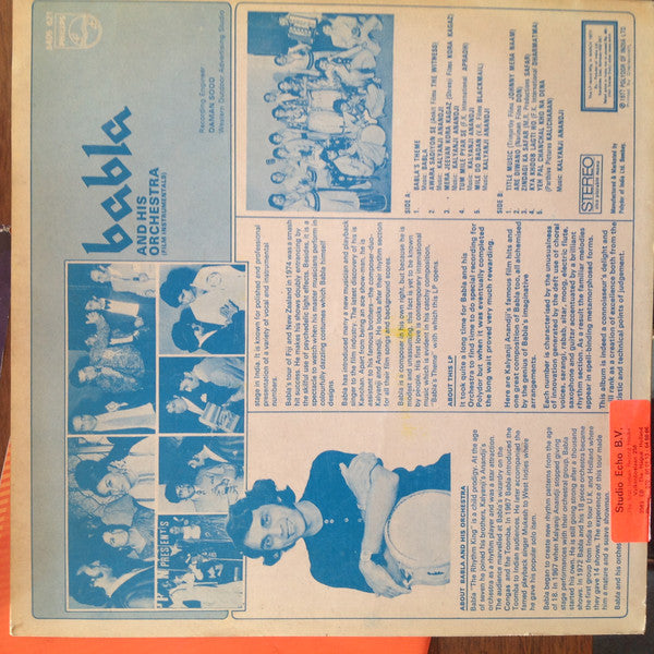 Babla & His Orchestra - Kalyanji Anandji Present Babla And His Orchestra (Film Instrumentals) (Vinyl)