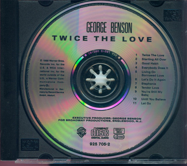 George Benson - Twice The Love (CD) Image