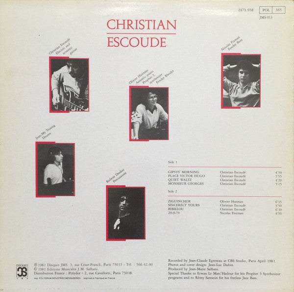 Christian Escoudé - Gipsy's Morning (Vinyl)