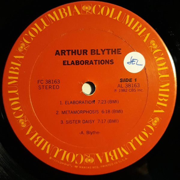 Arthur Blythe - Elaborations (Vinyl) Image