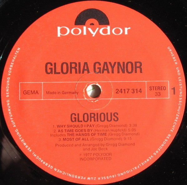 Gloria Gaynor - Glorious (Vinyl) Image