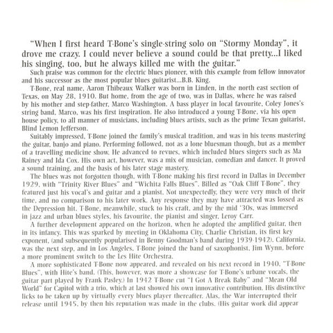 T-Bone Walker - T-Bone Blues: The Essential Recordings Of T-Bone Walker (CD) Image