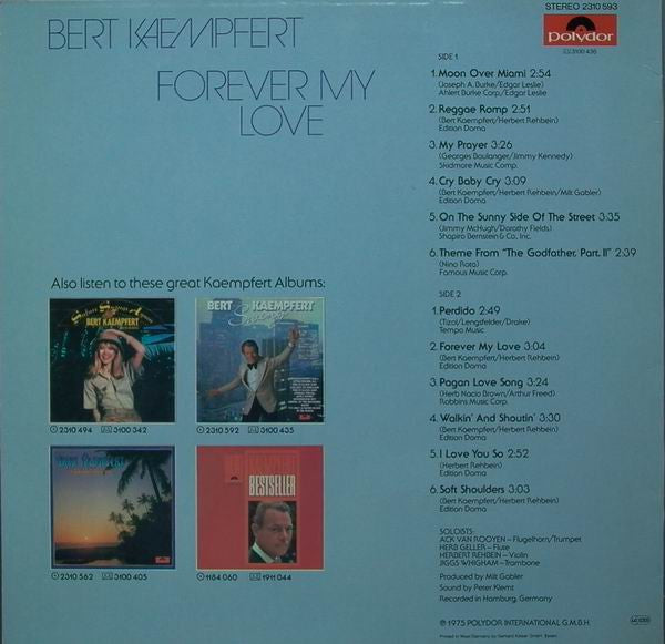 Bert Kaempfert - Forever My Love (Vinyl) Image