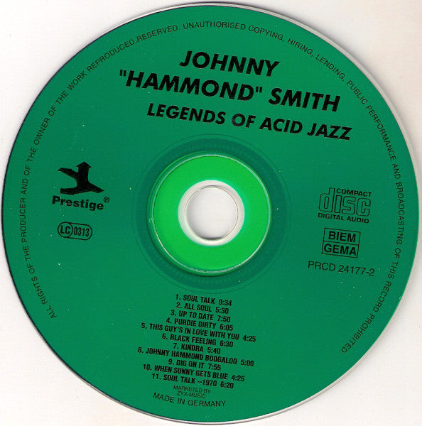 Johnny Hammond - Johnny "Hammond" Smith (CD) Image