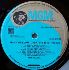 Hank Williams - Greatest Hits Vol. 2 (Vinyl)