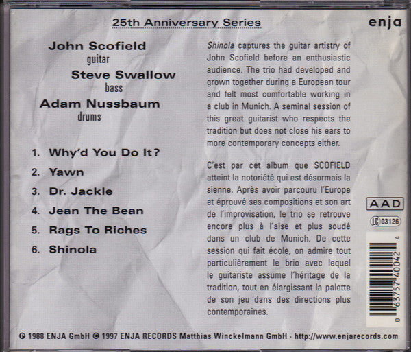 John Scofield - Shinola (CD) Image