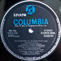 M. L. Vasanthakumari - An Evening of Bharathanatyam (Vinyl) Image