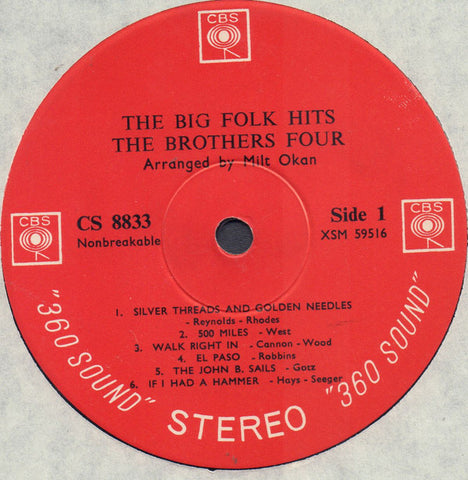 Brothers Four, The - The Big Folk Hits (Vinyl)