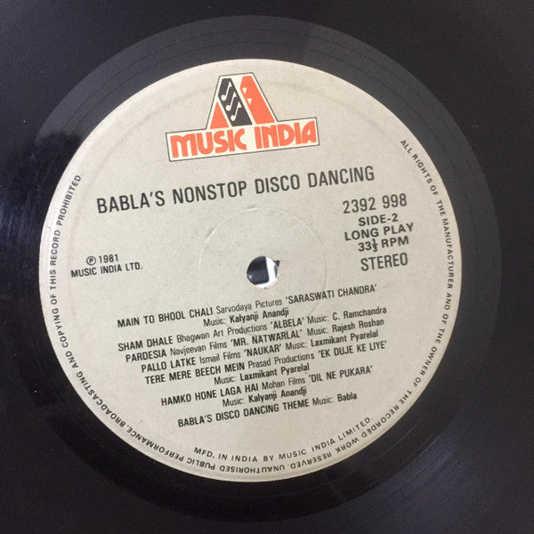 Babla - Babla's Non-Stop Disco Dancing (Vinyl)