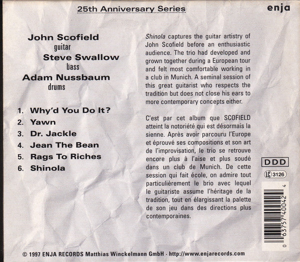John Scofield - Shinola (CD) Image