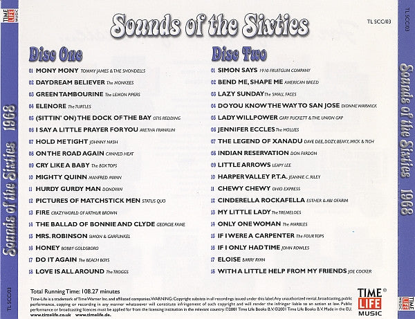 Various - Sounds Of The Sixties - 1968 (CD) (2 CD) Image