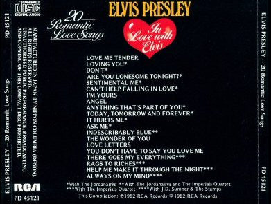 Elvis Presley - In Love With Elvis 20 Romantic Love Songs (CD) Image