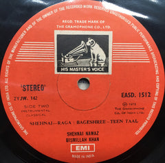 Bismillah Khan - Raga: Bhupal-Todi Jhap Taal ● Bageshree Teen Taal (Vinyl)