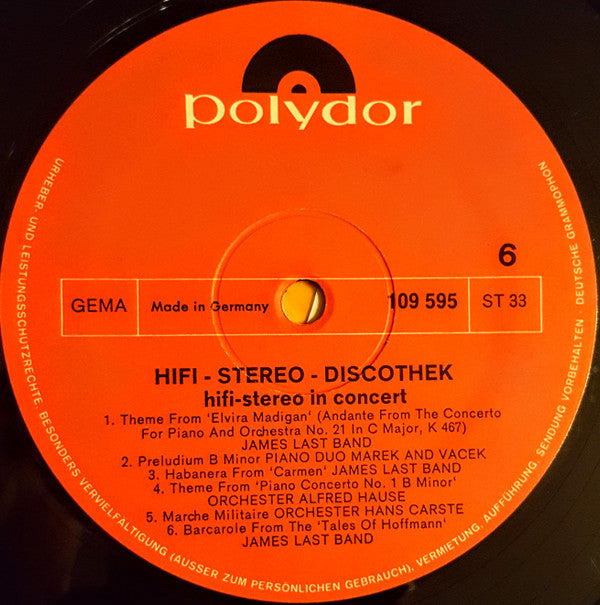 Various - Hifi-Stereo In Concert (Spitzenorchester Im Rhythmus Der Welt) (Vinyl) Image