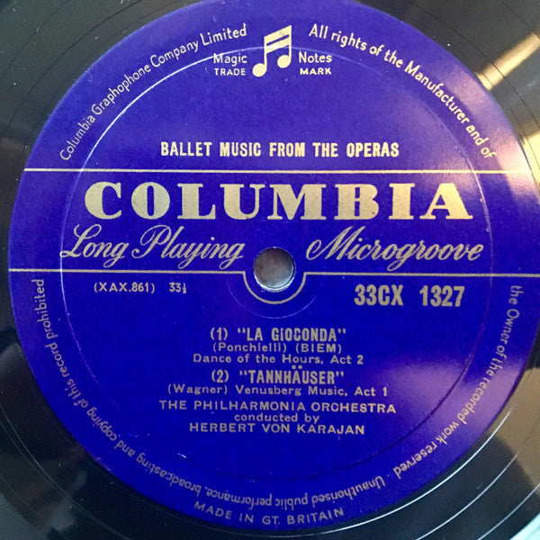 Herbert von Karajan, Philharmonia Orchestra - Ballet Music From The Operas (Vinyl) Image