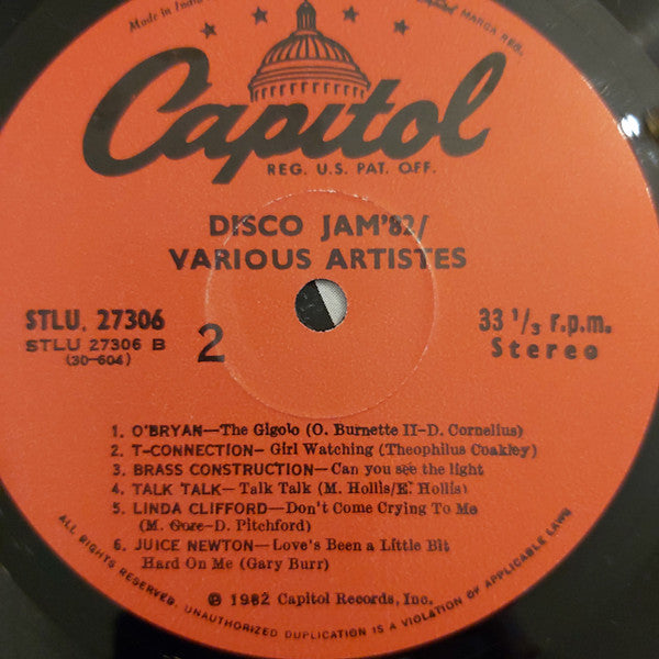 Various - Disco Jam 82 (Vinyl) Image