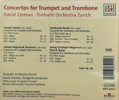 Joseph Haydn, Johann Nepomuk Hummel, Ferdinand David, Georg Christoph Wagenseil, David Zinman, Tonhalle-Orchester Zürich - Concertos For Trumpet & Trombone (CD)