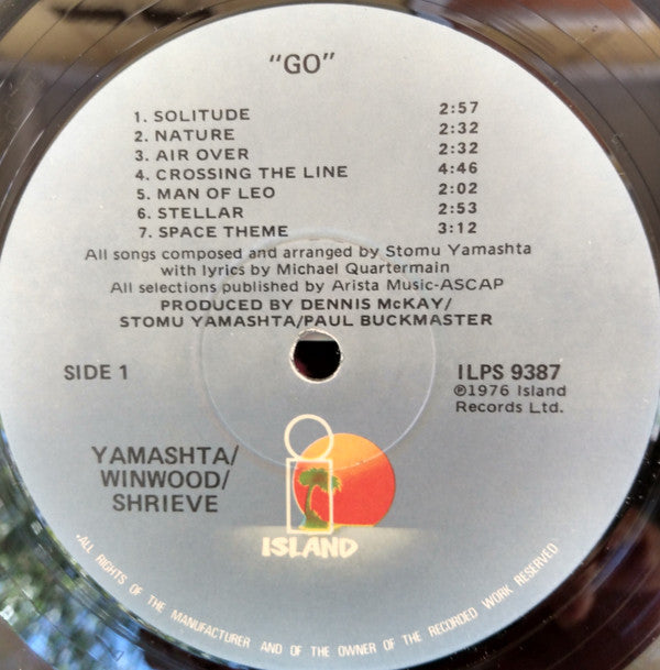 Stomu Yamash'ta / Steve Winwood / Michael Shrieve - Go (Vinyl) Image