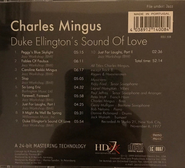 Charles Mingus - Duke Ellington's Sound Of Love (CD) Image