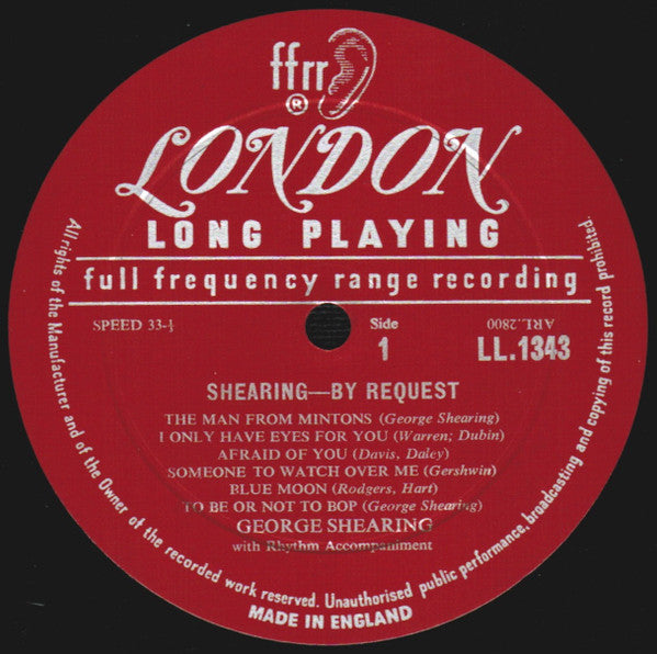 George Shearing - Shearing . . . . By Request (Vinyl)