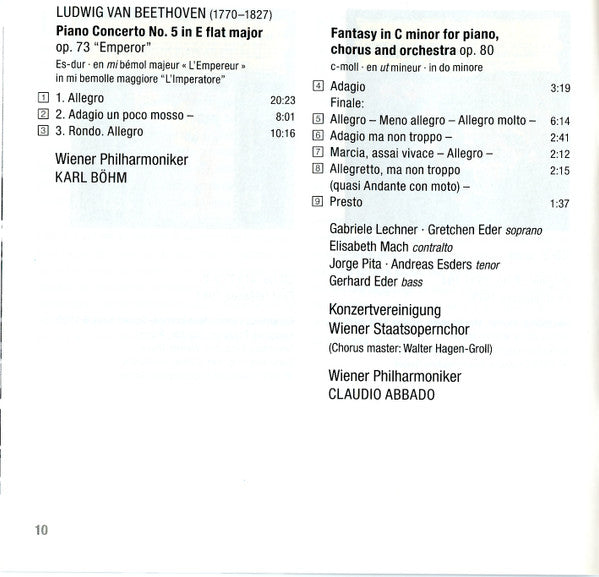 Maurizio Pollini, Wolfgang Amadeus Mozart, Ludwig van Beethoven, Johannes Brahms - Maurizio Pollini Concertos (CD) (8)